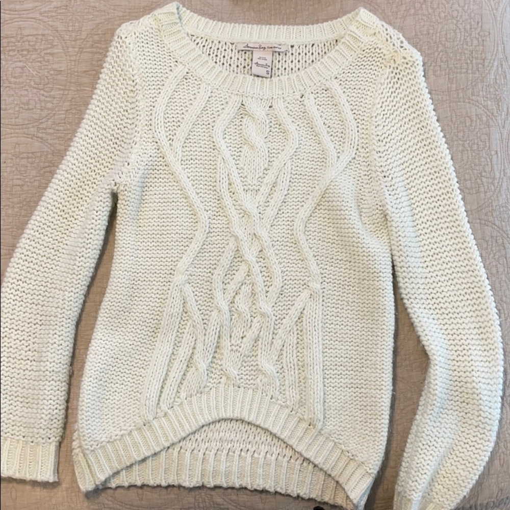 American rag knit sweater